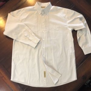 Roundtree &Yorke men’s Long Sleeve Botton Down Shirt Neck 16.5” Sleeves 34”